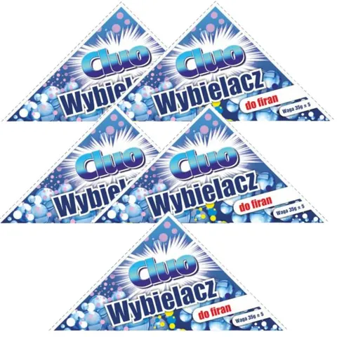 CLUO Wybielacz do firan 35 g, pakiet 5 szt
