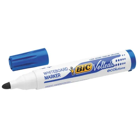 Marker suchościeralny i do flipchartu ścięty 3,7-5,5mm BIC VELLEDA ECO 1751 niebieski /904947/
