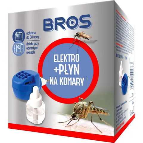 ELEKTRO + płyn na komary 60 NOCY ochrony BROS
