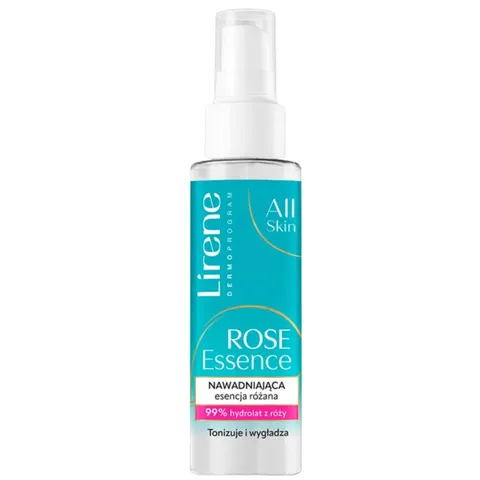 LIRENE ALL SKIN Esencja różana do twarzy NAWADNIAJĄCO-TONIZUJĄCA 100 ml