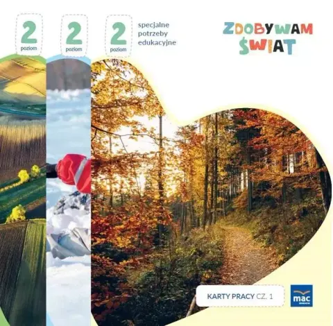 Zdobywam świat. Karty pracy. Część 1-3. Poziom 2