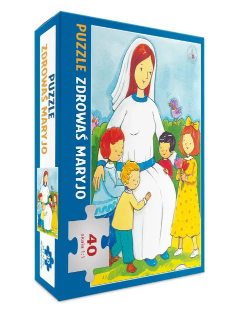 Puzzle 40 elementów. Zdrowaś Maryjo