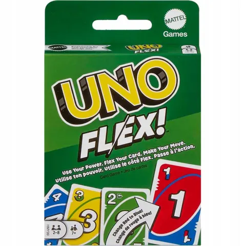 Mattel Gra Towarzyska Karciana UNO FLEX! HMY99 Karty 7+