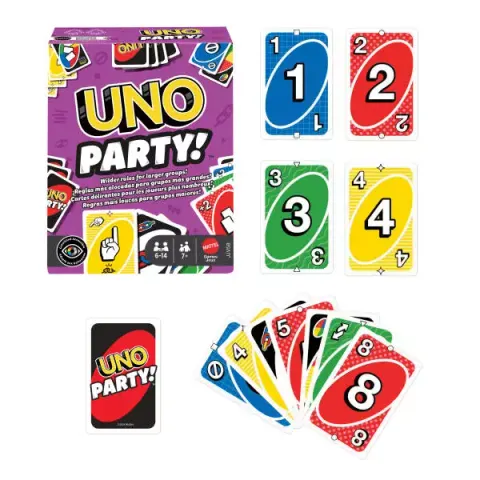 Karty Uno Party Imprezowa, Towarzyska Gra Karciana Jjv58 Pud5