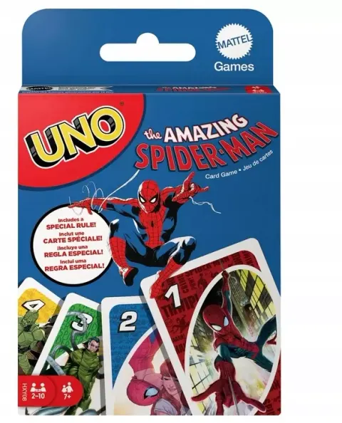 Uno Amazing SpiderMan Mattel Games