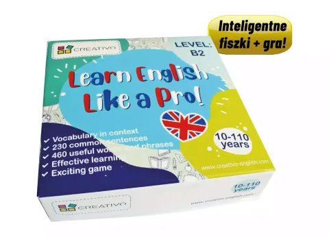 Learn English Like a Pro - Inteligentne fiszki + gra (poziom B2)