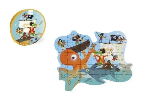 Puzzle konturowe PIRACI 29 elementów Scratch