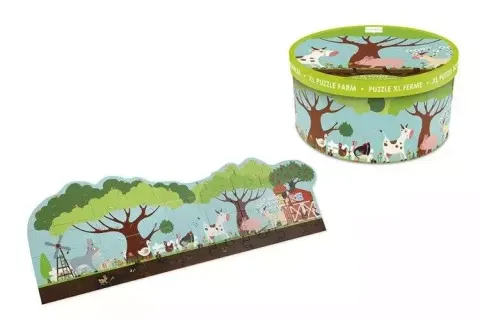 Puzzle podłogowe farma 36 elem. układanka scratch