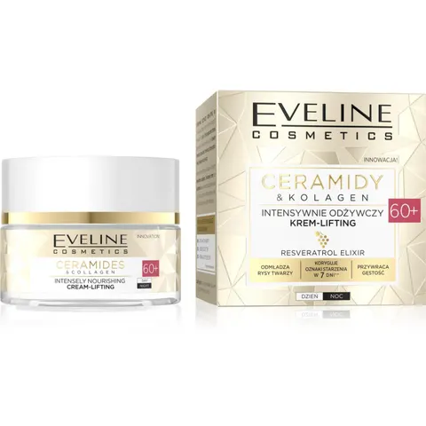 EVELINE CERAMIDY Krem do twarzy 60+ LIFTINGUJĄCY, 50 ml