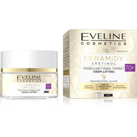 EVELINE CERAMIDY Krem do twarzy 70+ MODELUJĄCY, 50 ml