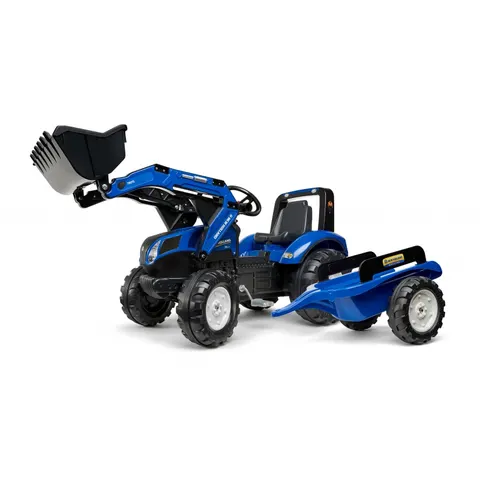 FALK Traktor na Pedały New Holland T8 z Łyżką i Przyczepą 3-7 lat