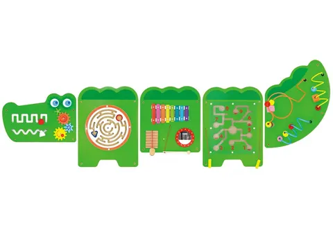 VIGA Tablica Sensoryczna Manipulacyjna Krokodyl Certyfikat FSC Montessori