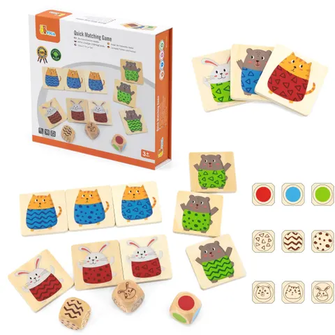 Drewniana gra w dopasowywanie, Viga Toys