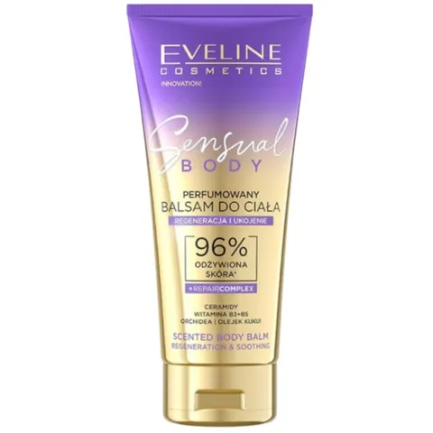 EVELINE SENSUAL Perfumowany balsam do ciała REGENERACJA I UKOJENIE 200 ml