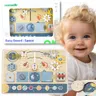TOOKY TOY Drewniana Tablica Edukacyjna Montessori Astronauta Statek Kosmiczny
