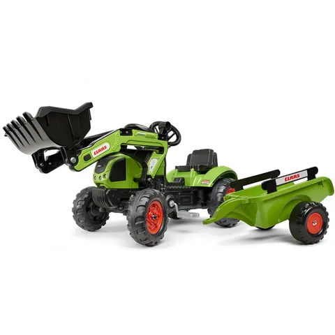 Falk traktor na pedały Claas Arion z łyżką i przyczepą, 2–5 lat