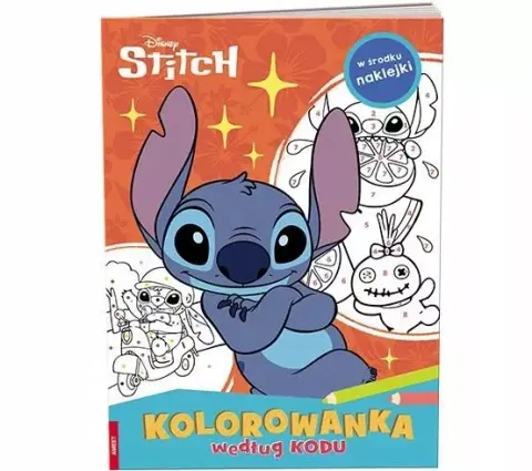 Stitch. Kolorowanka według kodu