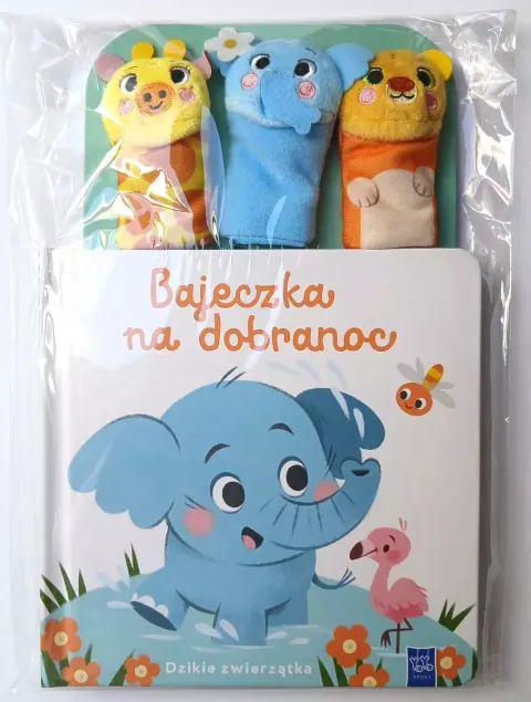 Bajeczka na dobranoc DZIKIE ZWIERZĄTKA książeczka z pacynkami, Yoyo Books