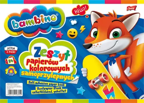 Zeszyt papierów kolorowych samoprzylepnych
