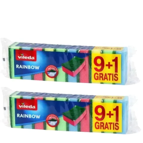 VILEDA Zmywak RAINBOW 10 szt , pakiet 2 opakowań