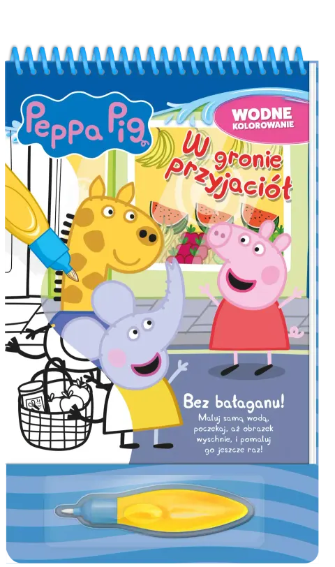 Świnka Peppa - wodne kolorowanie - W gronie przyjaciół