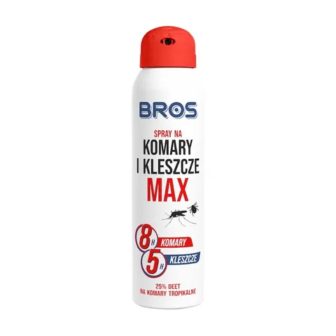 BROS Spray na komary i kleszcze max, 90 ml