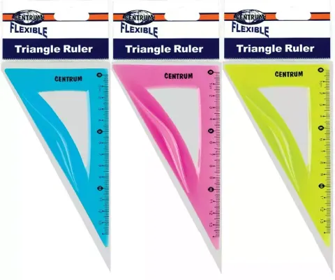 Ekierka plastikowa Flexible 14 cm, mix