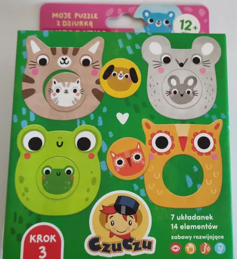 Moje puzzle z dziurką Zwierzątka CzuCzu