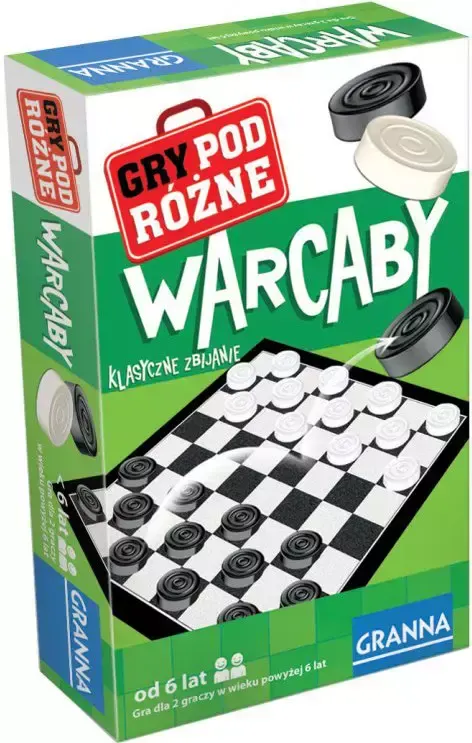 Warcaby Granna - Gra planszowa podróżna dla dzieci 6+