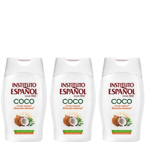 INSTITUTO ESPANOL COCO Nawilżający balsam do ciała 100 ml, pakiet 3 szt.