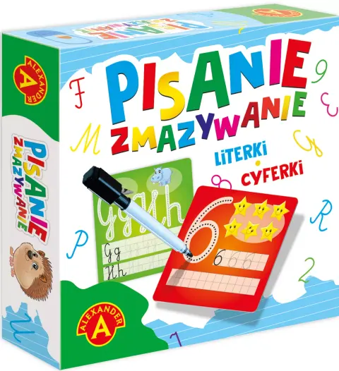PISANIE ZMAZYWANIE Literki Cyferki Alexander