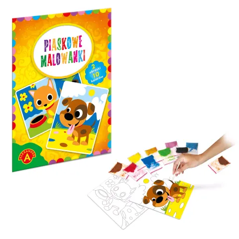 Piaskowe malowanki - Piesek i Kotek, Alexander