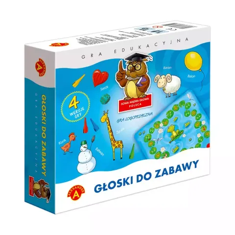 Alexander Głoski do zabawy – gra logopedyczna dla dzieci, 4 warianty