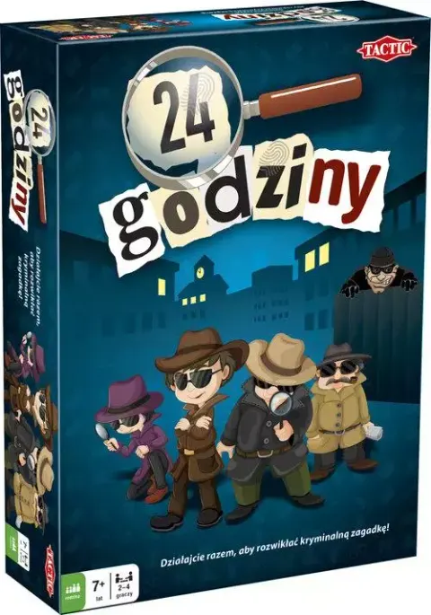 Tactic 24 Godziny – kooperacyjna gra detektywistyczna dla 2–4 graczy 7+