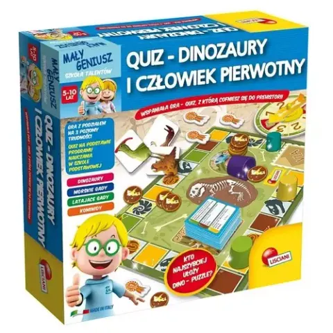 Mały geniusz. Quiz - dinozaury i człowiek pierwotny