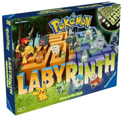 Ravensburger Gra Planszowa Rodzinna Pokemon Labyrinth Labirynt Świecący W Ciemności 7+