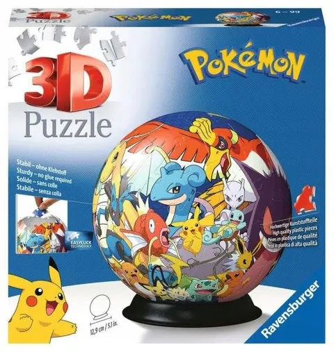 RAVENSBURGER PUZZLE 3D KULA POKEMON 72 EL. 6+