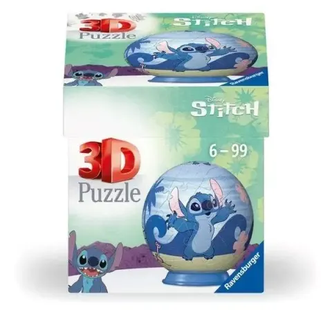 Ravensburger Puzzle 3D Stitch Kula Model Przestrzenny 55 El. 6+