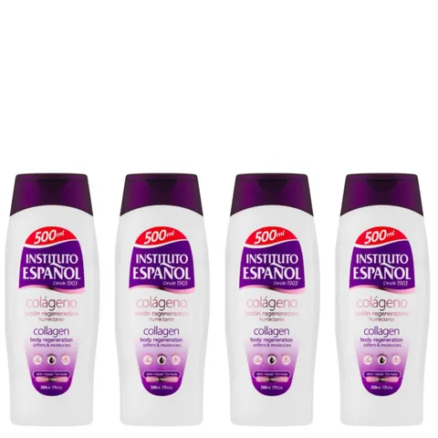 INSTITUTO ESPANOL Balsam do ciała REGENERUJĄCY COLLAGEN 500 ml, pakiet 4 szt.