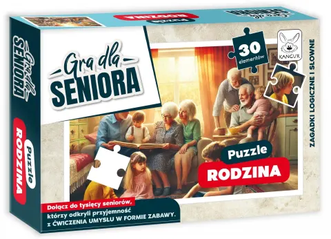 Puzzle Rodzina Gra dla Seniora