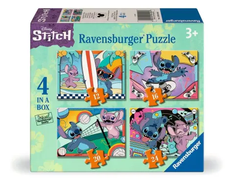 Ravensburger Puzzle Disney Stitch 4w1 Układanka 72 Elementy 4 Układanki 3+