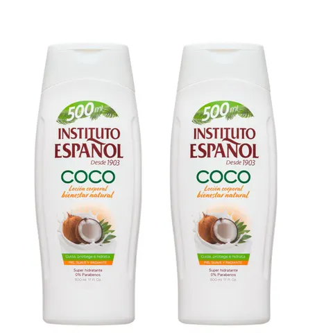 INSTITUTO ESPANOL COCO Nawilżający balsam do ciała 500 ml, pakiet 2 szt.