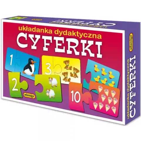CYFERKI Puzzlowa układanka dydaktyczna Adamigo