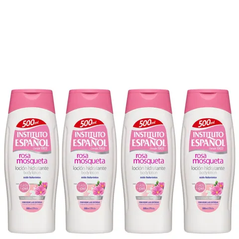 INSTITUTO ESPANOL ROSA Balsam do ciała 500 ml, pakiet 4 szt.