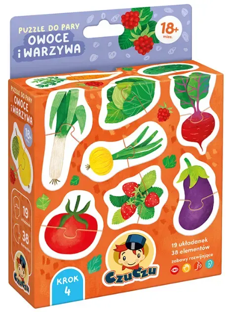 Puzzle do pary Owoce i warzywa CzuCzu
