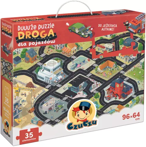 Duuuże puzzle Droga dla pojazdów 3+