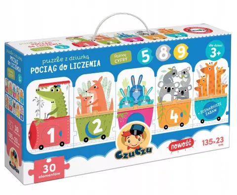 Puzzle z dziurką Pociąg do liczenia Czuczu