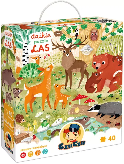 CzuCzu Dzikie Puzzle - Las 40 elementów
