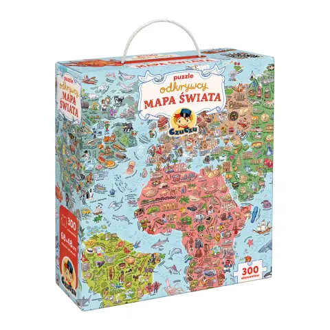 Puzzle odkrywcy Mapa świata CzuCzu
