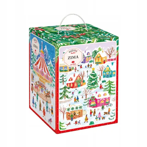 Puzzle 4x150 Puzzlove Zima CzuCzu